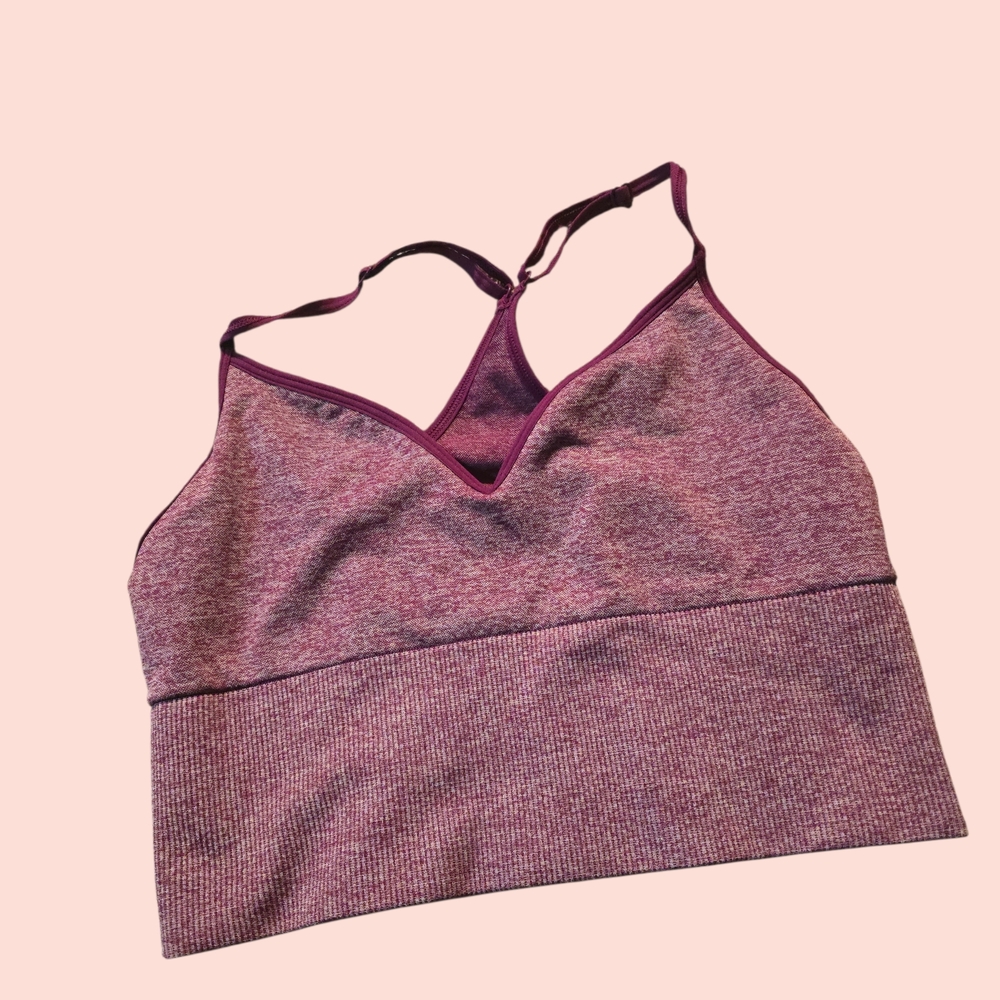 Women's Heathered Purple Bralette
